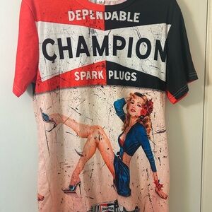Dependable Champion Spark Plugs Graphic Tee